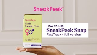 How to use SneakPeek Early Gender DNA Test Snap FastTrack At Home | Full version for US customers