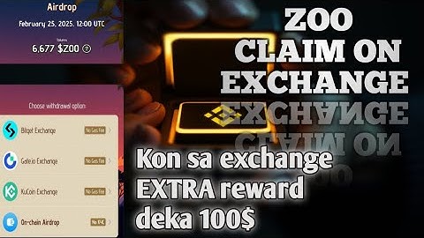 Zoo Airdrop Withdrawal | Zoo Tokens Bitget Deposit | Zoo Bitget Uid | $Zoo Deposit Address