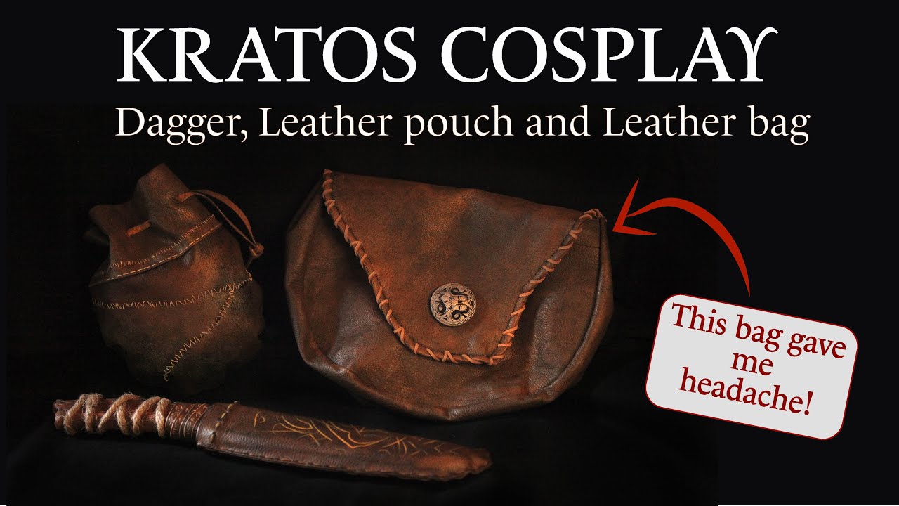 I made my first bag EVER for our Kratos Cosplay!