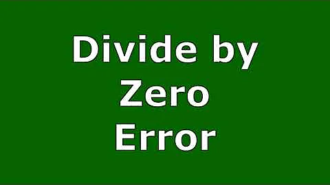 DIVIDE BY ZERO ERROR FUNTION in EXCEL