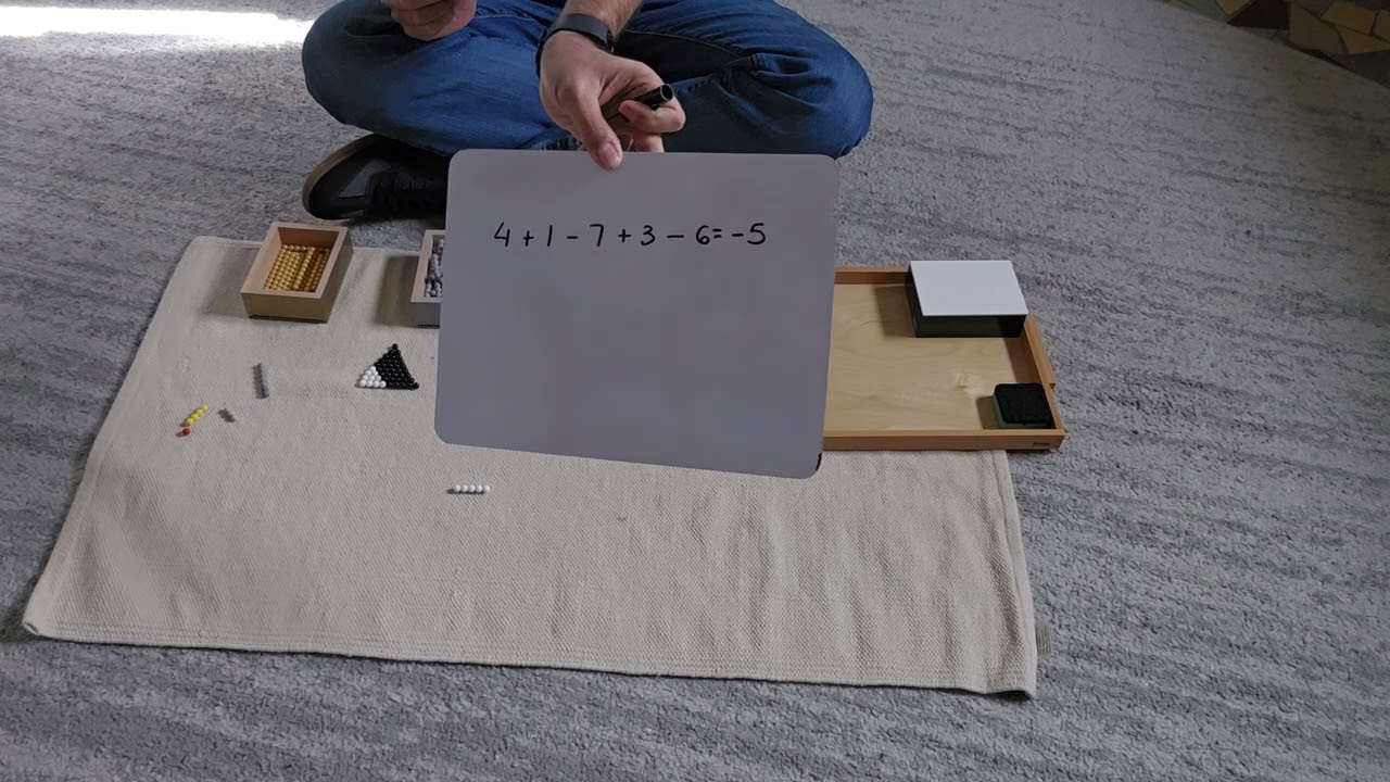 Negative Snake Game (Montessori Lesson)