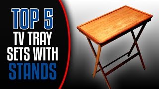 TV Tray Set With Stand | Top 5 BEST-Reviewed TV Tray Sets With Stands ▻Winsome Oversize Snack Table Set, Walnut - http://