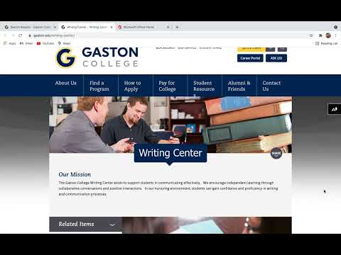 Navigating Important Gaston College Website tools