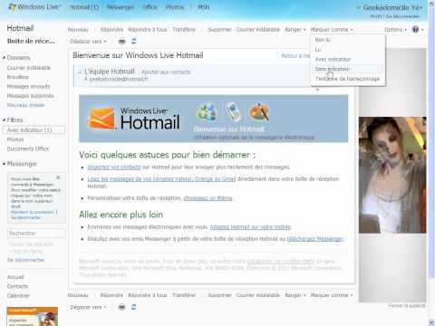 Comment désactiver l'indicateur de suivi d'un e-mail sur Hotmail ?