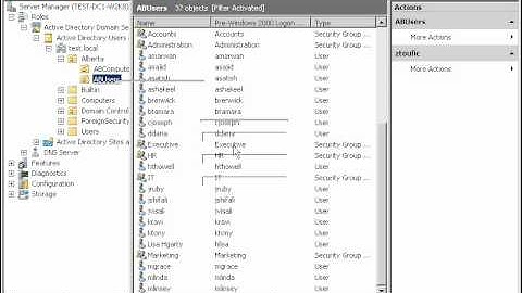 Creation of Active directory users and groups.avi