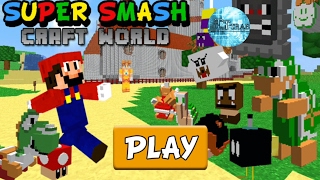 Super Smash Craft World, Super Mario bros remade in minecraft [Mario clone game #7] screenshot 4