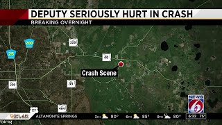 Marion County sheriff's deputy seriously hurt in head-on crash