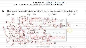 UGC NET-June2015-II-1 Permutation and Combinations