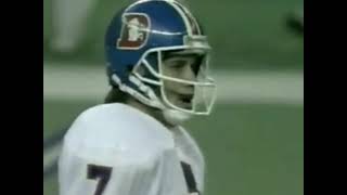 John Elway Quick Kick - Broncos Seahawks 1988