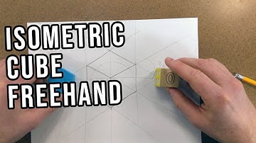 How to Draw an Isometric Cube Freehand