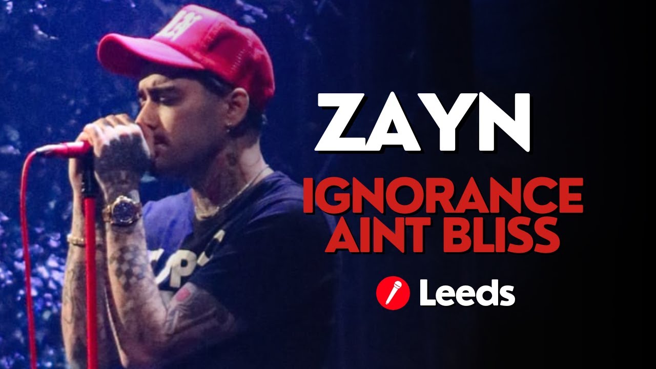 LIVE: Zayn performando Ignorance Ain't Bliss no seu show, no Leeds ...