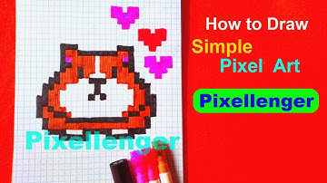 How to Draw Hamster Cute Simple Picture Drawing Coloring Pixel Art 如何繪製 कैसे आकर्षित करने के लिए