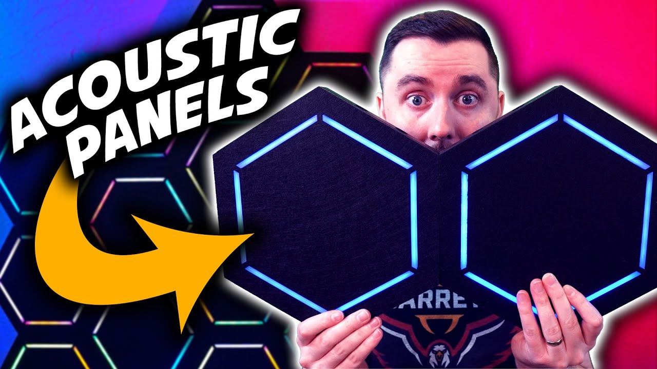 ACOUSTIC PANELS of the FUTURE! (AudiGlow Lighted Acoustic Panels Review