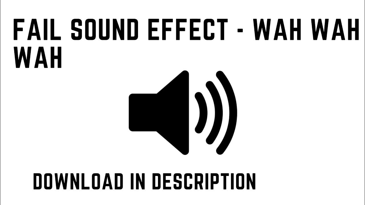 Sad Trombone Fail sound effect. Wah Wah Wah... Download in description