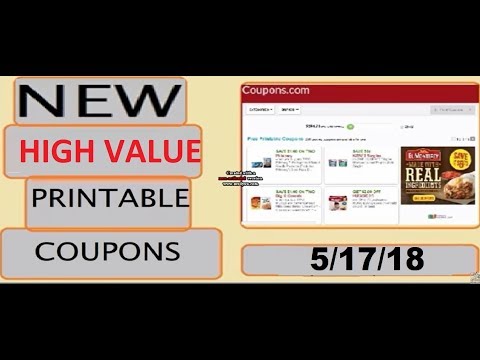 *NEW* HIGH VALUE Printable Coupons!- 5/17/18
