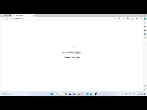 React Tooltip on Hover - skilltest 1 | Coding Ninjas