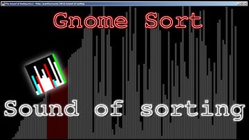 Sound of Sorting - Gnome Sort