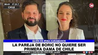 La pareja de Boric no quiere ser primera dama de Chile - YouTube