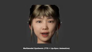 Lip-sync Animation of "High-Fidelity 3D Digital Human Head Creation from RGB-D Selfies"