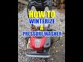 How To Winterize A Pressure Washer