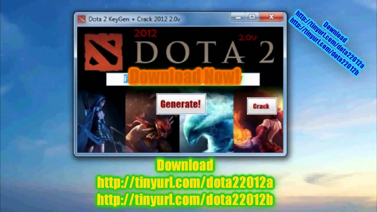 Dota 2 KeyGen + Crack 2012 2.0v Последний серийный код