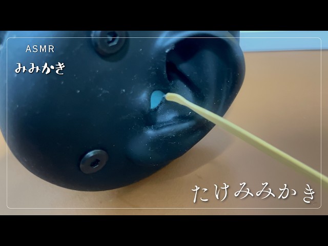 【ASMR/睡眠導入/声なし/途中広告なし/20m】竹耳かきをしてみようと思います【no talking/ear cleaning/SoundOnly/trigger/耳かき/両耳同時】