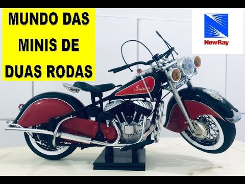 MINIATURA MOTO INDIAN CHIEF 1948 (MINIATURA EM ESCALA 1:6- NEW RAY