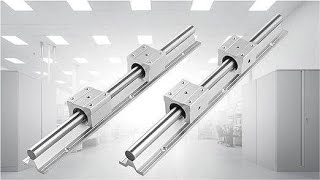 SBR Round linear guide rail with linear rail shaft support for linear motion system