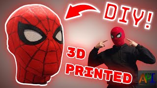 How I made a SCREEN ACCURATE Spiderman Mask at Home!!! - 3D Printed Faceshell