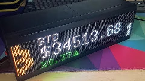 DIY Raspberry Pi Cryptocurrency Ticker - Setup and Demo