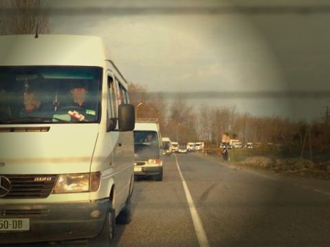 სამეგრელოდან \"ნაციონალური მოძრაობის\" ავტოკოლონებმა გეზი თბილისისკენ აიღეს