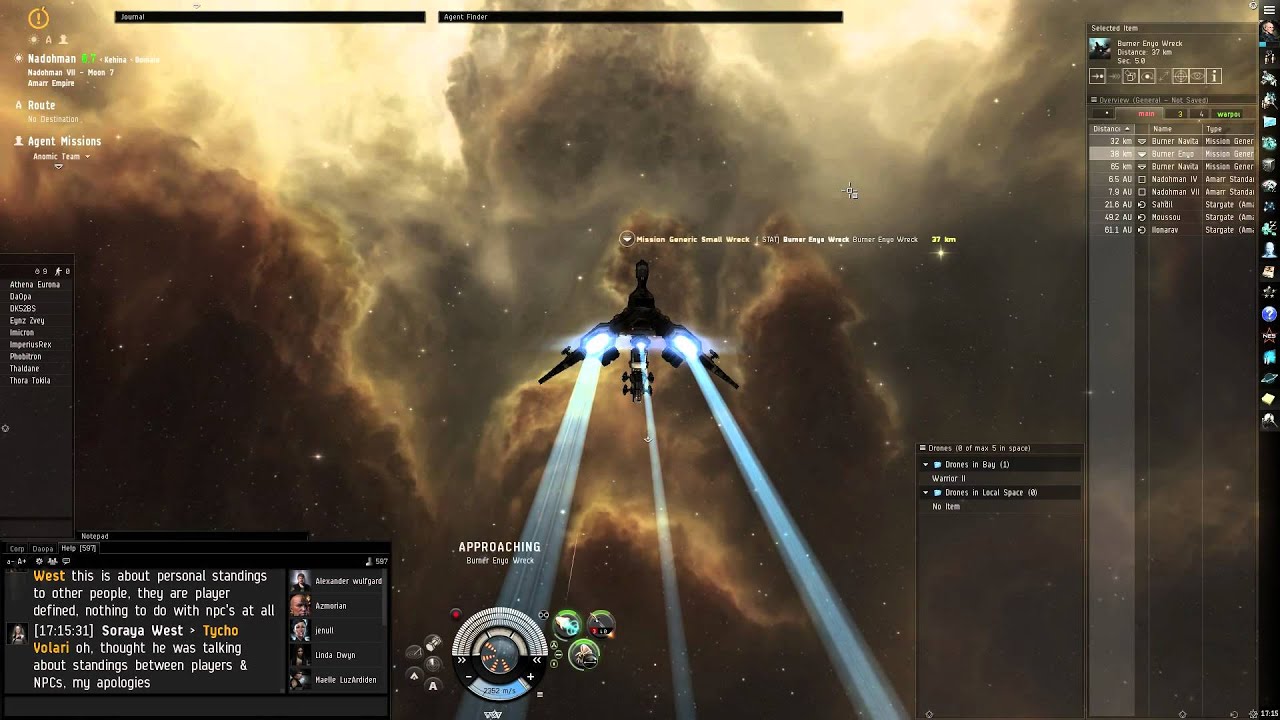 EVE Online Burner Enyo Faction Loot Drop 2 YouTube