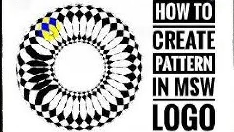 How to make a Pattern in MSW Logo/MSW LOGO command for Pattern/MSW logo command for class 4 & 5