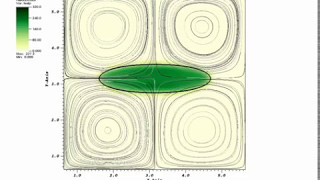 A two-way coupled soft-solid in a Taylor-Green vortex screenshot 5