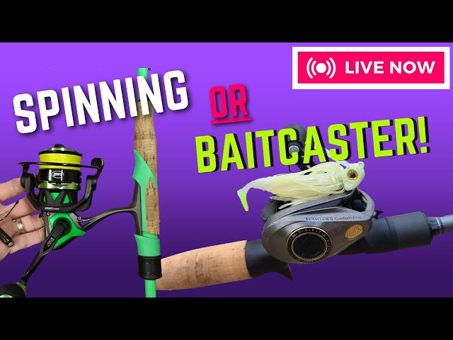 LIVE) Baitcaster vs. SPINNING  STOP Being STUBBORN! 