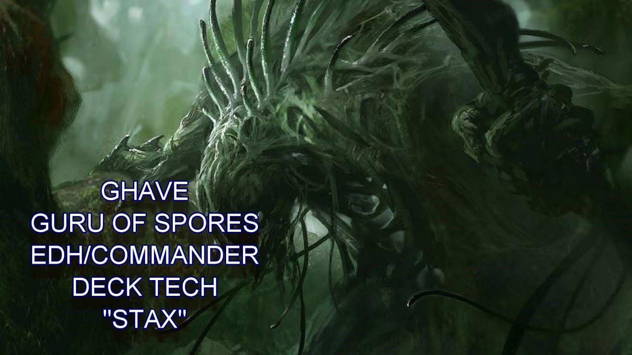 mtg ghave commander deck MTG Commander Deck EDH Deck Ghave, Guru of Spores 100 Magic Cards Custom Deck Tokens Saprolings Counters Fungus Shaman Ghave Guru of Spores: Deck