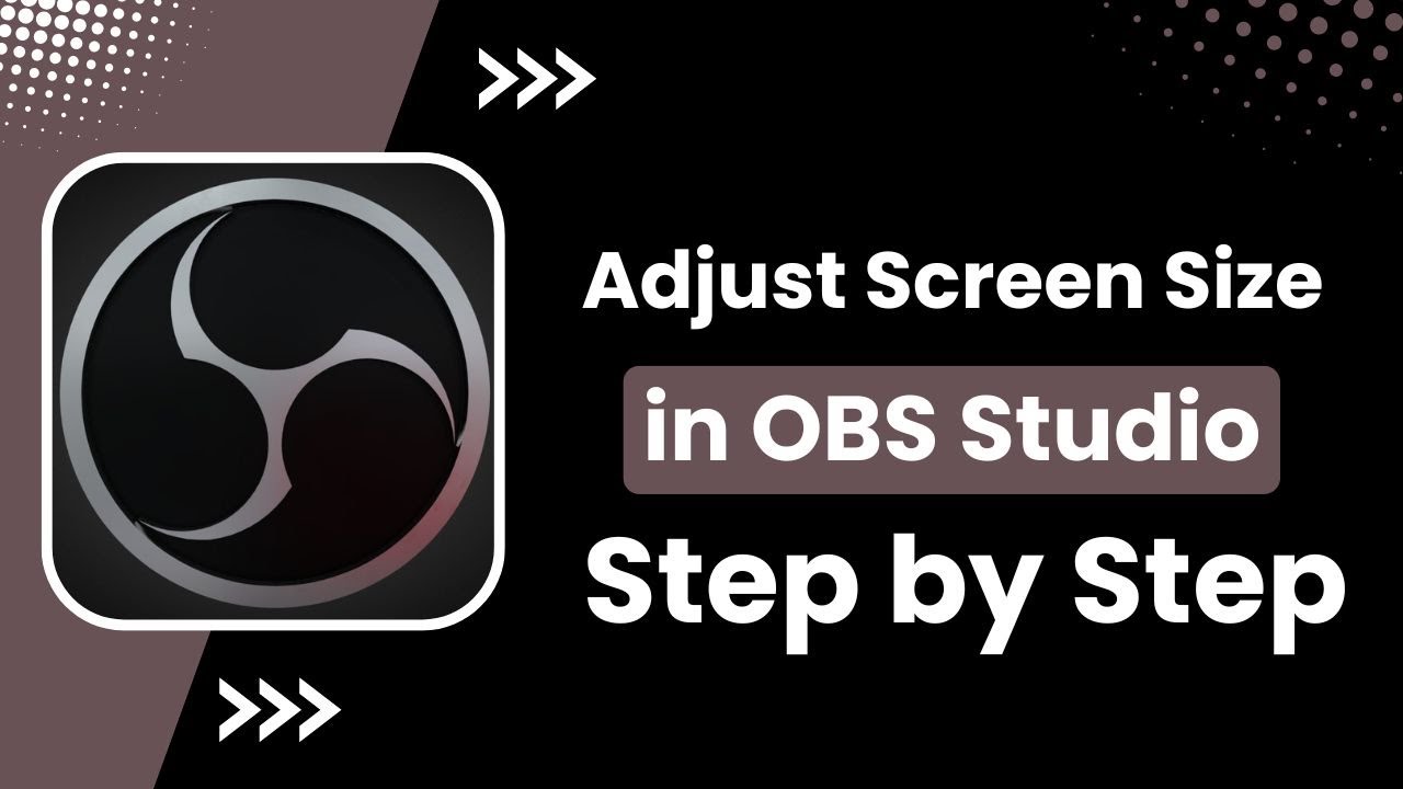 Obs Screen Size How to Adjust Screen Size in OBS Studio - Quick & Easy ! - YouTube