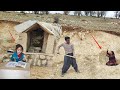 Nomadic family designs underground shelter in critical war conditions. 😲