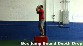 Box jump Bound depth drop