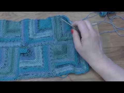 Modulové pletení – spojování čtverců 3. – knitting squares