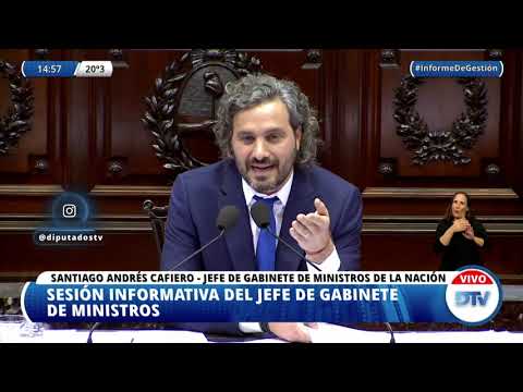 Jefe de Ministros Cafiero, Santiago - 1ra. Intervención - Sesión Informativa 08-07-2021