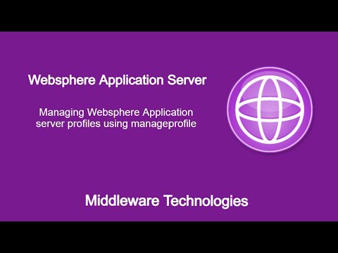 WebSphere Application Server profile management using manageprofile