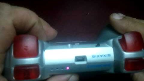 Silver Dualshock 3 w/ Red Translucent buttons and red leds & Rapidfire Mod