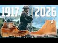 109 yr old boots vs modern heritage boots - WW1 M1917 Caswell