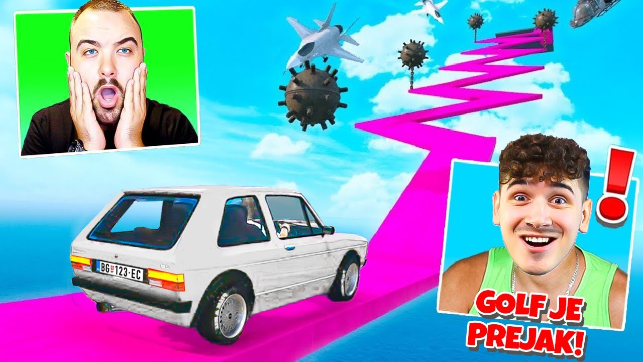 IMPE I ŠONE IGRAJU NALUĐU TRKU IKADA SA GOLFOM U GTA 5!! 🚗🔥😂