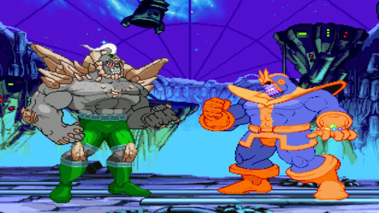 DOOMSDAY vs THANOS - King of Hell Battle😈 DC vs Marvel Mugen Comics ...