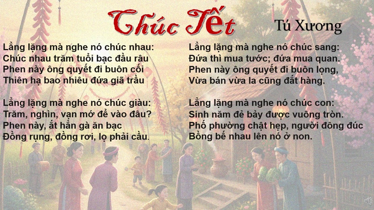 Chúc Tết - Tú Xương