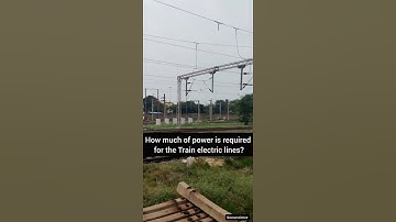 Power required to move electric trains ? #trains #electric #power #powerlines #electrical
