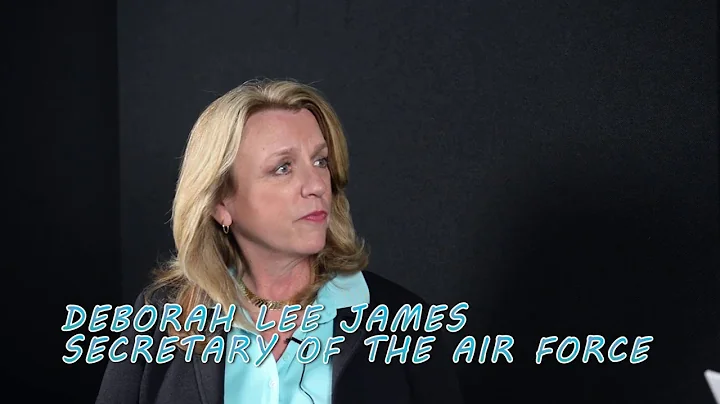 Secretary Deborah Lee James Between Two Tumbleweeds