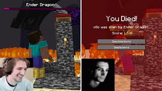 Dying when the Ender Dragon is at 1HP - Watch People Die Inside in Minecraft #9